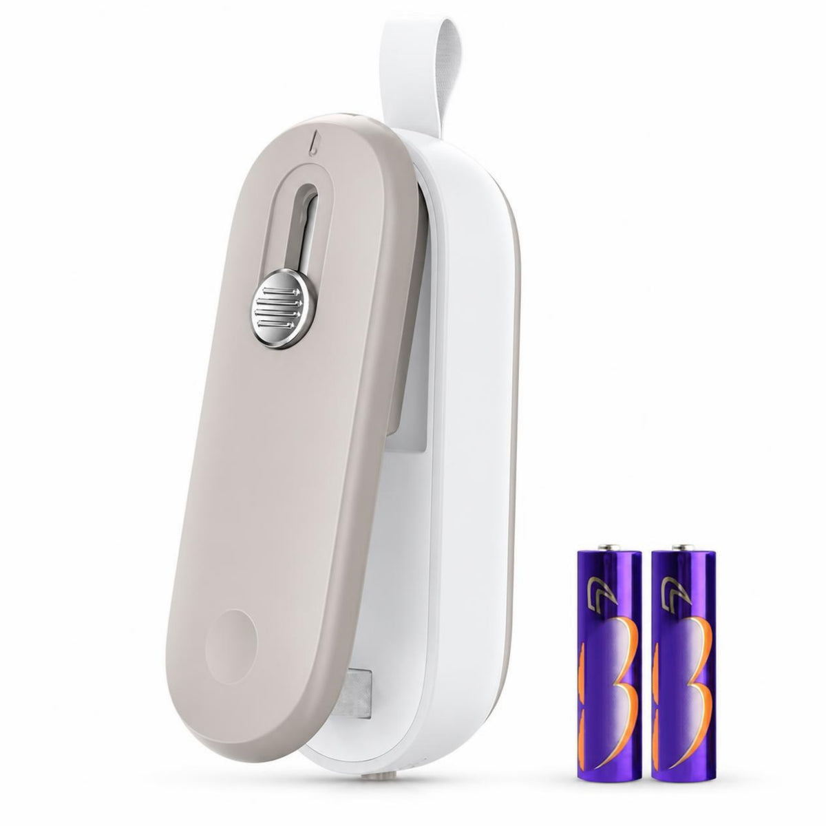 Mini 2-in-1 bag sealer with cutter and batteries