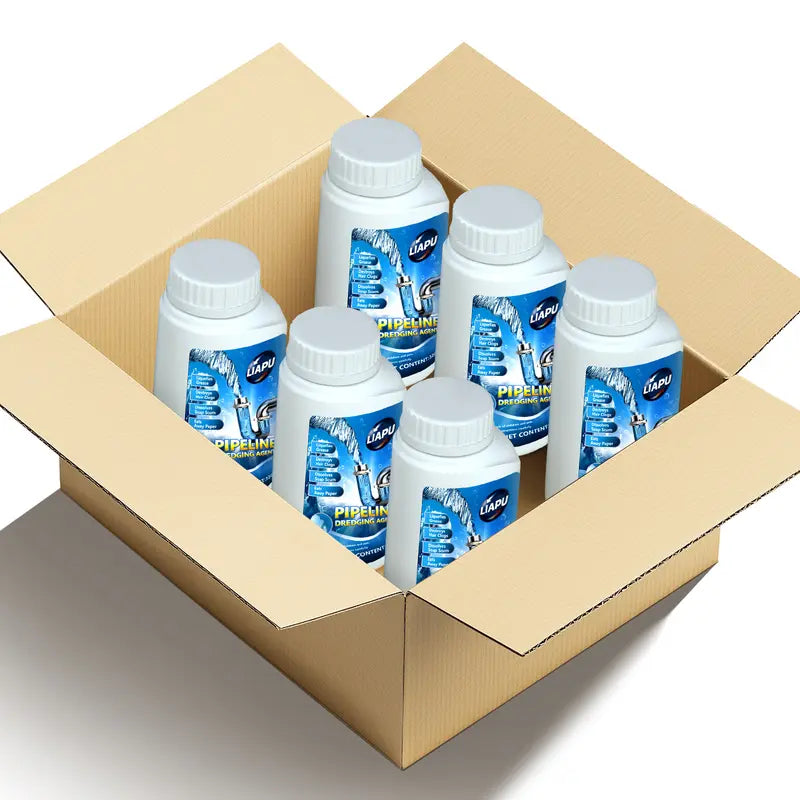 Liapu Powerful Drain Cleaner Plastic Bottle (3 Pcs) - Household Kitchen Cleaner, Drain Cleaning Tool, 99% Bacteria Kill, Odor-Free, Pipe-Damage-Free, High-Temp Use, Dissolves 200+ Blockages (Hair & Fat), Deep Dirt Removal Solution, Yes
